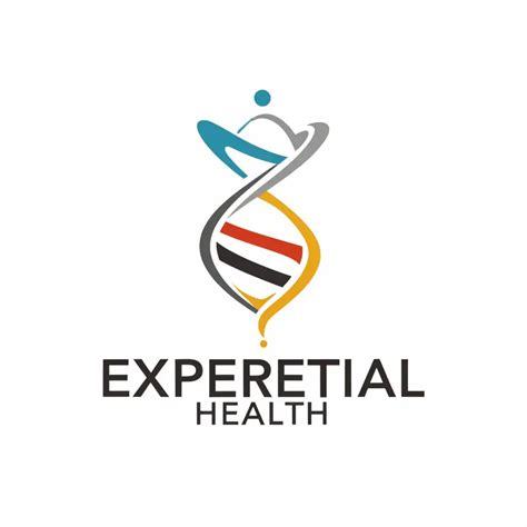 Logo Design For Experiential Health Minimalistic Energy Dna Symbol For