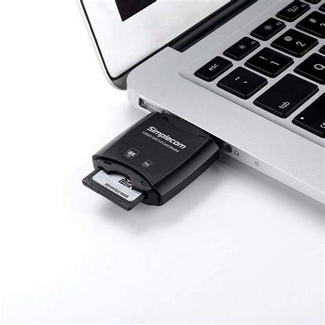 Simplecom Cr Slot Superspeed Usb Card Reader With Dual Caps