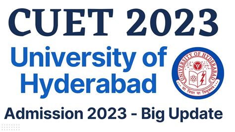 HCU Admission 2023 Admission Registration Starts CUET 2023 Big