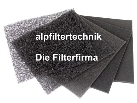 Filtermatte Luftfilter Filter X M Ppi Mittel Mm Schwarz