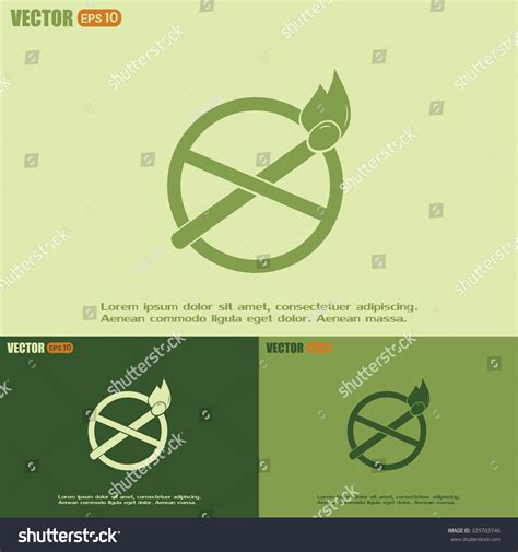 No Naked Flame Warning Sign Vector