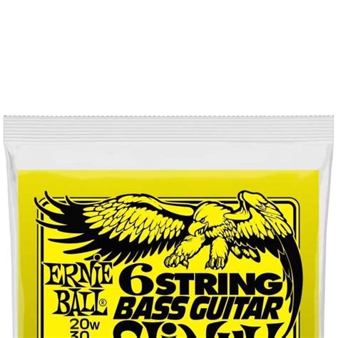 Ernie Ball Bass Guitar 6 String Slinky Nickel Wound Short Scale 020w