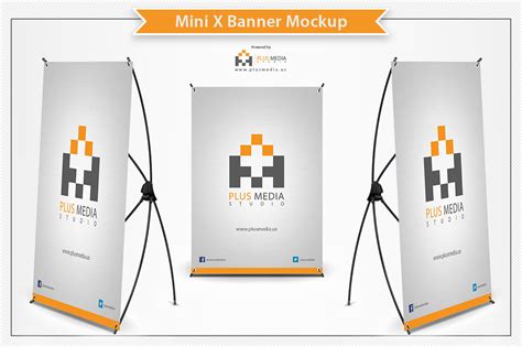 Mini X Banner Mockup Product Mockups On Creative Market