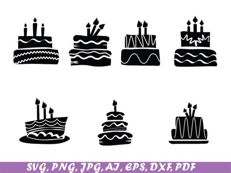 G Teau Svg Anniversaire Svg G Teaux Svg G Teau Png G Teau Etsy France