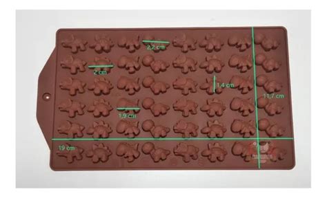 Molde Silicona Mini Dinosaurio Chocolate Reposteria Belgrano