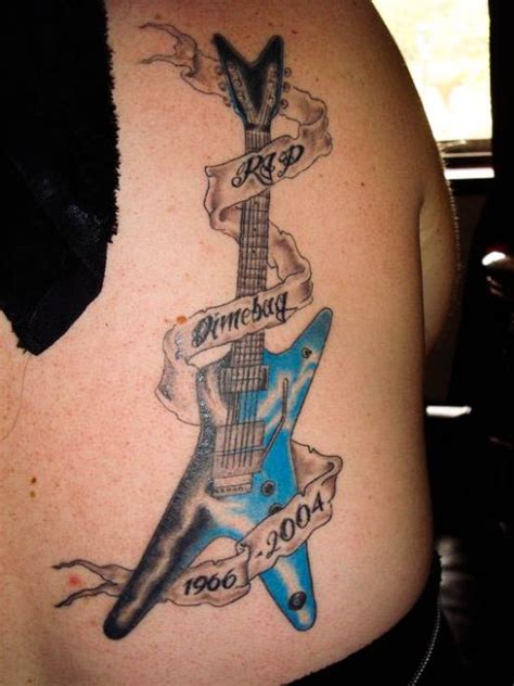 Dimebag Darrell Tribute Tattoos (100 pics)