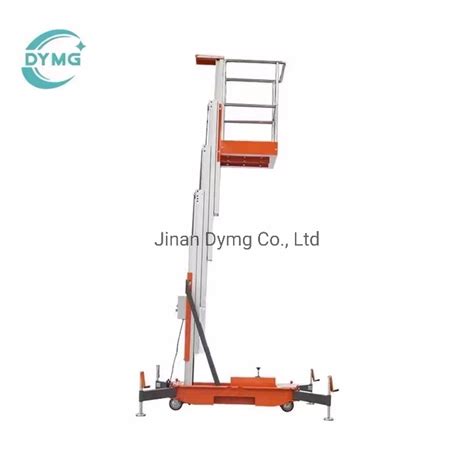 Dymg M Aluminum Mast Ladder Platform Electric Hydraulic Work