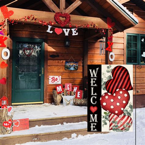 Snapklik Avoin Colorlife Valentines Day Welcome Garden Flag X