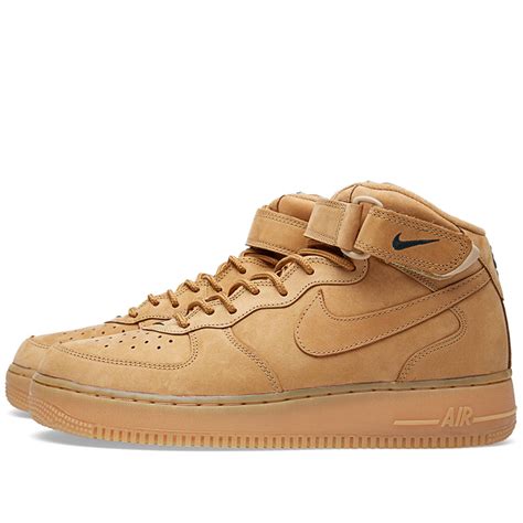 Nike Air Force 1 Mid 07 Premium Qs Wheat Flax And Outdoor Green End