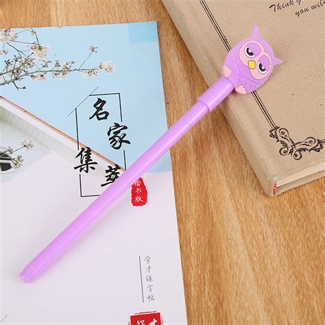 5pk Cute Owls Ballpoint Gel Pens Funky School Supply Kids Party T