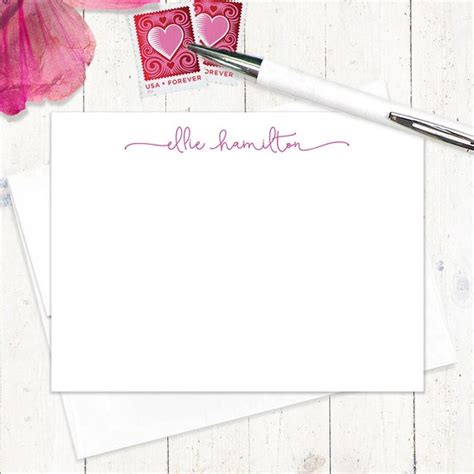 Personalized Note Card Set Perfectly Charming Set Of