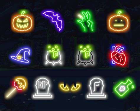 Twitch Emotes Halloween Spooky Neon - Etsy