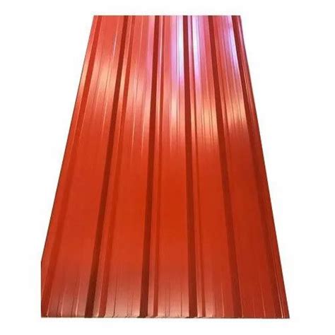 Color Coated Red Metro Roofing Sheet Thickness Mm At Rs Square