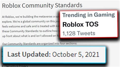 Roblox Changed The Rules New Tos Youtube