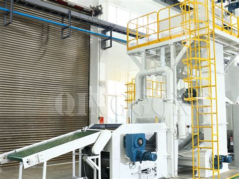 Wire Mesh Belt Shot Blasting Machine For Sale