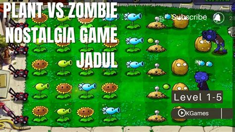 Plants Vs Zombies Nostalgia Game Jadul Level Youtube