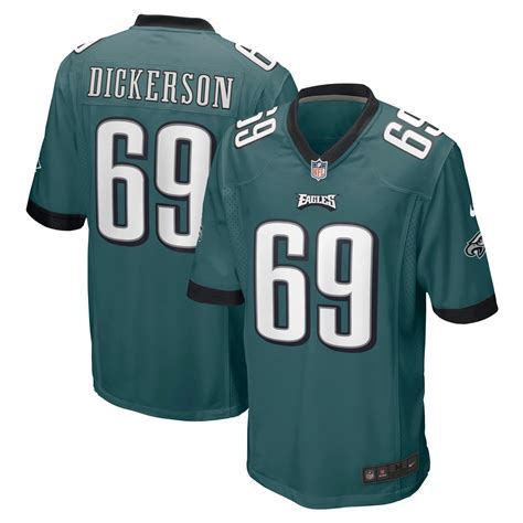 Landon Dickerson Philadelphia EaglesGame Player Jersey - Midnight Green