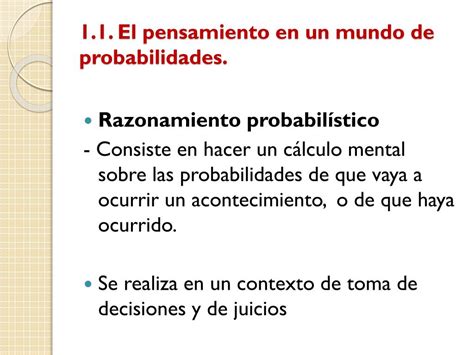 Ppt Pensamiento Probabil Stico Mar A Puy P Rez Echeverr A Alfredo