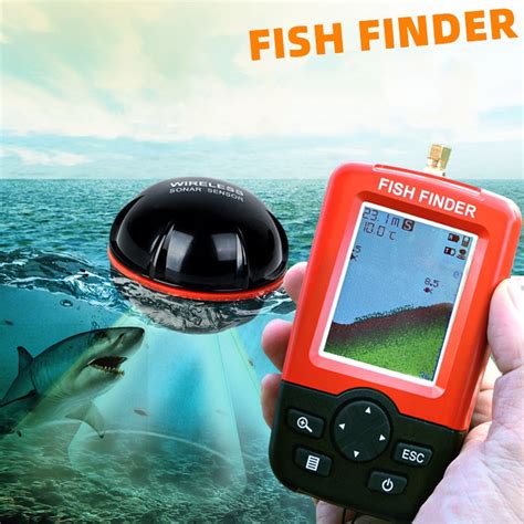 Jual Fish Finder Alat Pelacak Ikan Sonar Wireless Akurat Bahasa Rusia