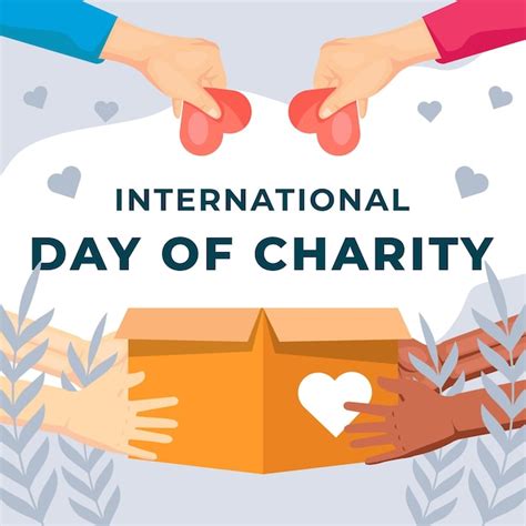 Premium Vector Flat Design International Day Of Charity Concept