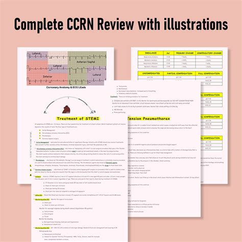 Ccrn Exam Review Exam Study Guide Cram Sheet Printable Review