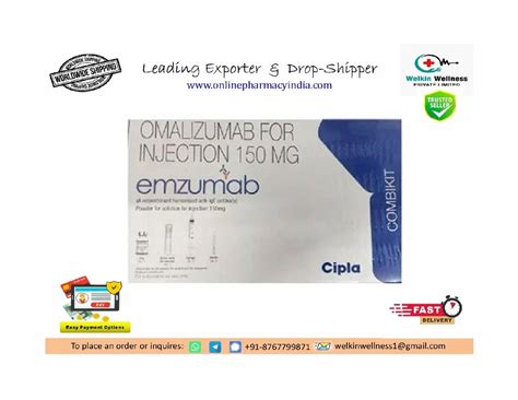 Enzumab Omalizumab 150mg Injection At Rs 11560 Pack Omalizumab