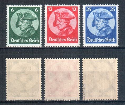 Briefmarken Satz Deutsches Reich Mi Nr 479 481 geprüft