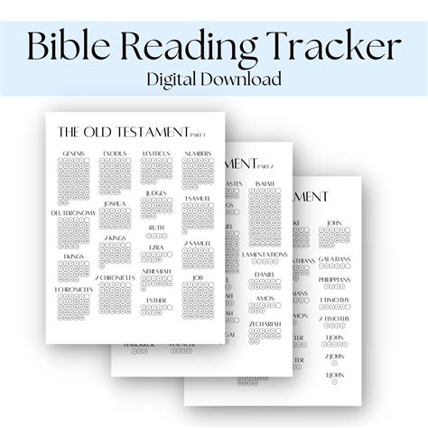 Bible Reading Tracker Printable