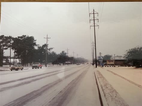 1989 Snow in Arlington area Jacksonville Florida December 1989. | Snow ...