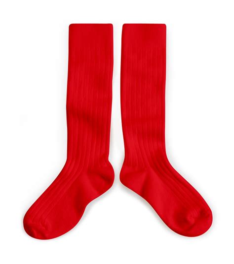 La Haute Chaussettes Hautes C Tes Vrai Rouge