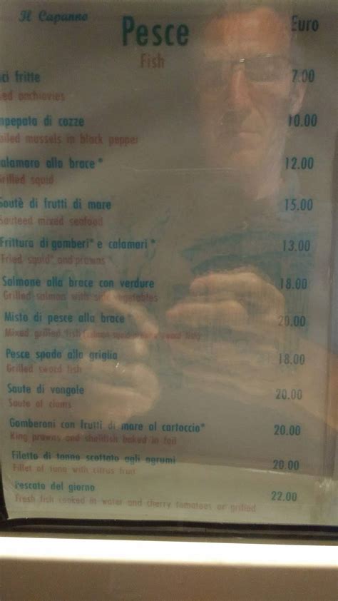 Menu At Ristorante Il Capanno Sorrento