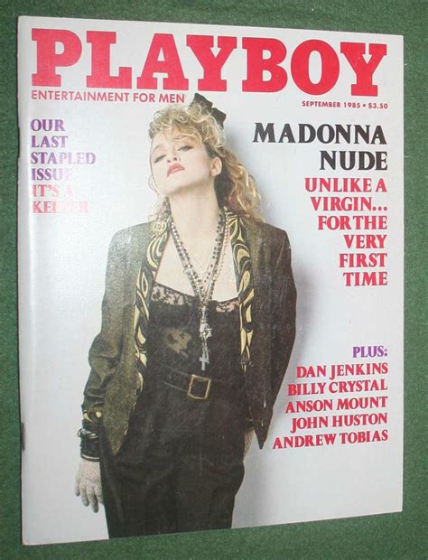 Playboy Sept Madonna Nude Last Stapled Iss Venice Kong John Huston Intervie