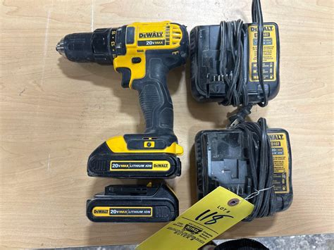 Dewalt 20v Drill With Extra Battery And Two Proxibid