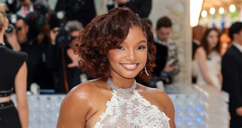 Halle Bailey Is A Vision In White At Met Gala 2023 Weeks Before ‘the