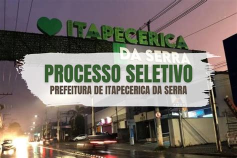 Processo Seletivo da Prefeitura de Itapecerica da Serra SP São 20