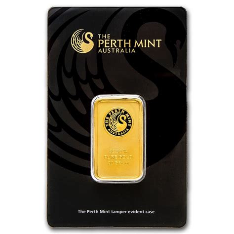 Gold 20 Gram Perth Mint Minted Bar Silver Bullion