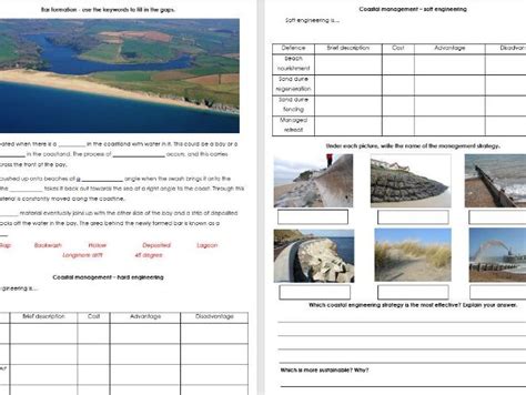 Aqa Gcse Geography Coasts Revision Booklet Grade 9 1 Teaching Resources