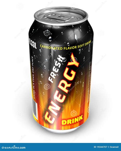 Energy Drink In Metal Can Stock Illustration Illustration Of Nutrition