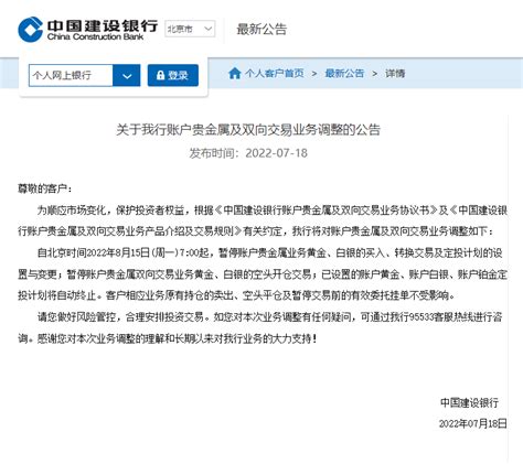 多家银行收紧个人贵金属交易业务 降低交易活动潜在风险 经济·科技 人民网