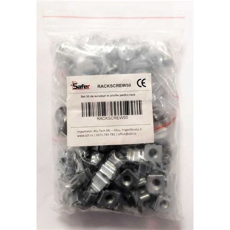 Set 50 De Suruburi Si Piulite Pentru Rack RACKSCREW50