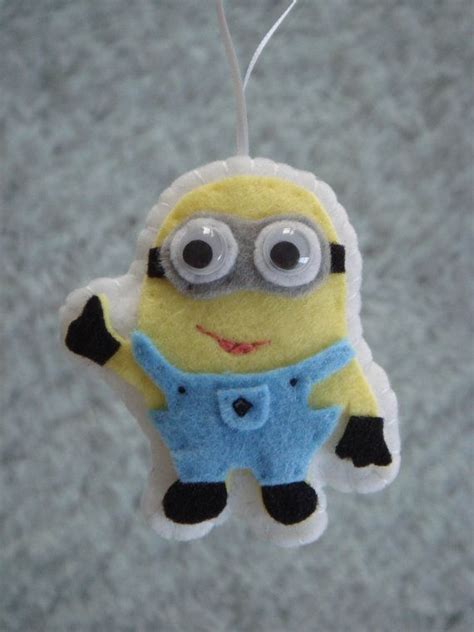 Cute Felt Despicable Me Minion Ornament By Thecutesyshelf On Etsy 7 00 Minion Ornaments