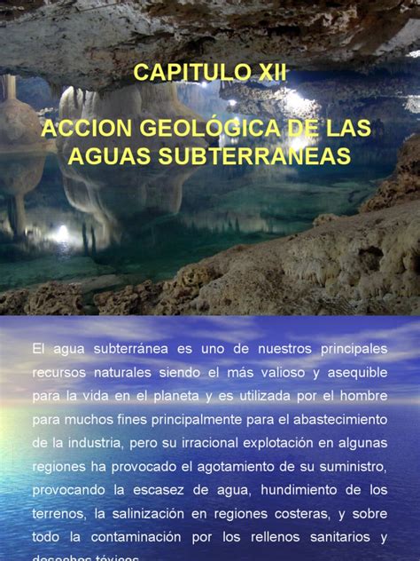 Pdf Capitulo Xii Aguas Subterraneas Dokumentips