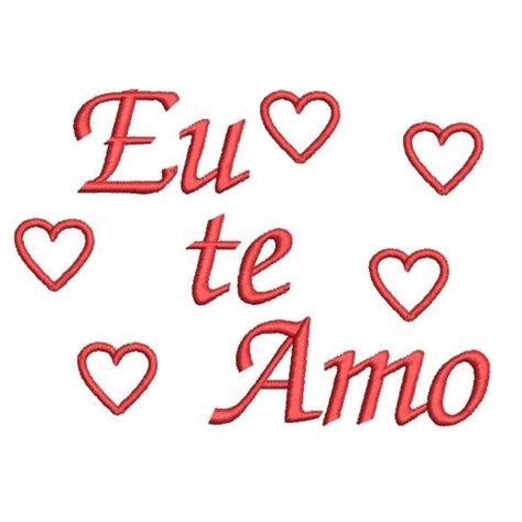 Matriz De Bordado Coração Eu Te Amo Elo7 Produtos Especiais