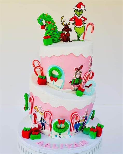 Pin By Steph On Madelyn Birthday Christmas Cake Designs