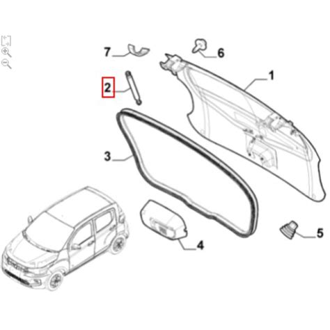 Par Amortecedor Tampa Traseira Fiat Mobi Original Autorizada