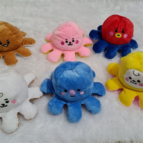 Jual Boneka Gurita Octopus Cumi Cute Ubur Ubur BTS Bolak Balik Lucu