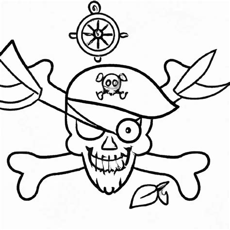 10 Desenhos Do Símbolo Dos Piratas Para Imprimir E Colorir