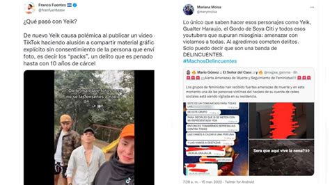 No Les Tenemos Miedo Denuncian En Redes Sociales A Yeik Y Sus Amigos