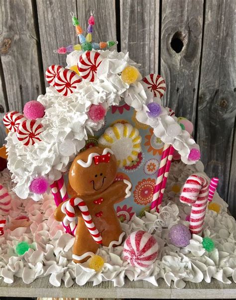 Gingerbread Candy Land Centerpiece Christmas Centerpiece Christmas