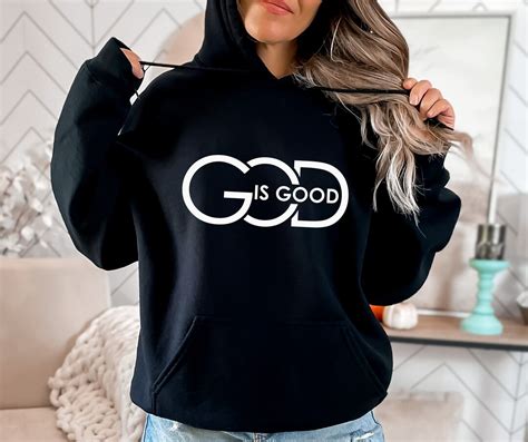 God Is Good Hoodie Religious Hoodie Bible Verse Hoodie Cute Christian Hoodie Faith Hoodie